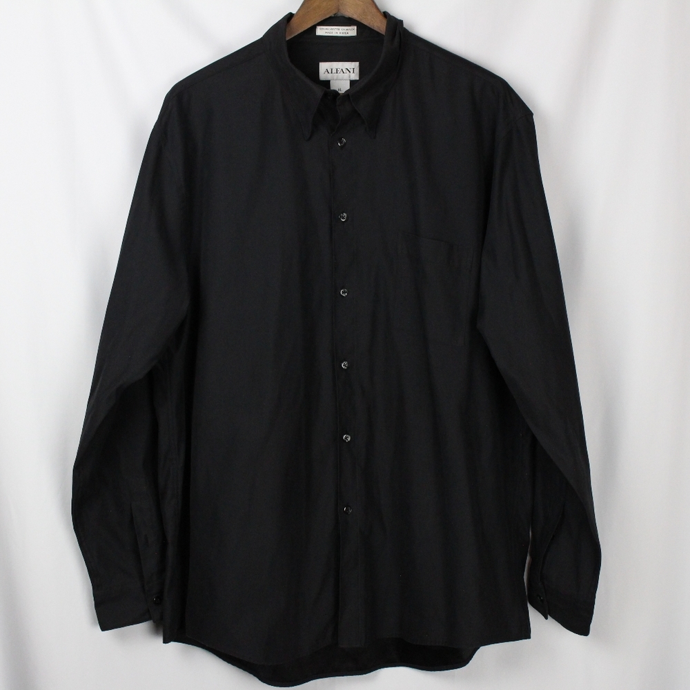 Alfani Black Button Down Shirt